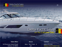 Tablet Screenshot of deltayachtsales.com